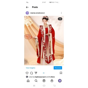 rental hanfu dan aksesoris