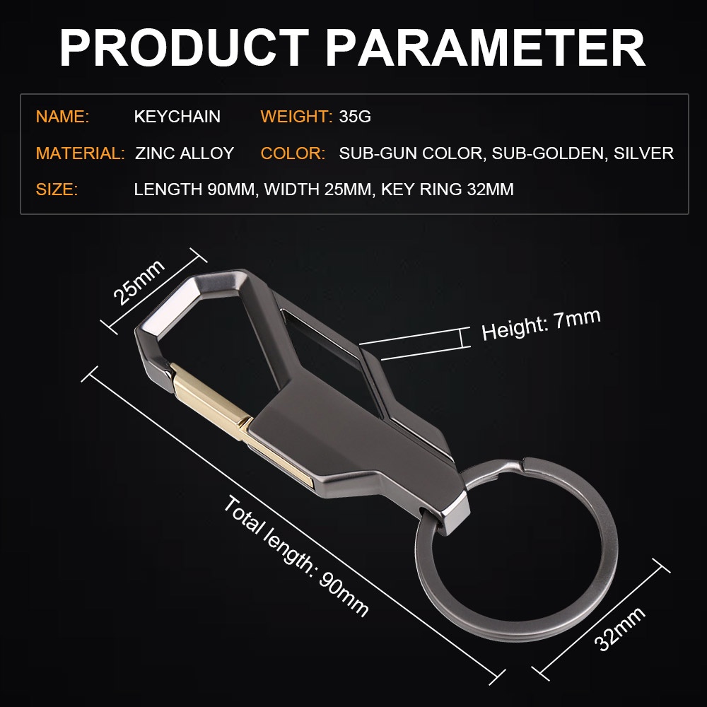 1Piece keychain keyring carabiner gantungan kunci motor dan mobil stainles Gantungan Kunci Logam Remote Mobil Motor Logam Paduan Kreatif