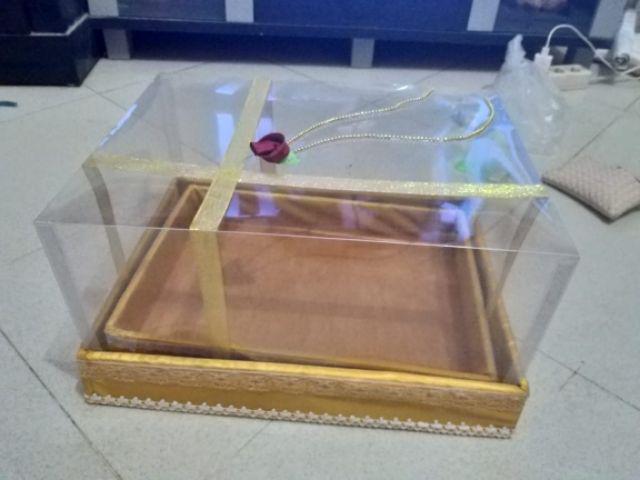 Kotak Seserahan Mika Mute Emas, Isi 4 Kotak