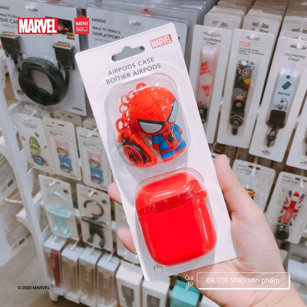 MINISO X MARVEL Silicone protector for airpods marvel & we bare bears series. Case airpods miniso