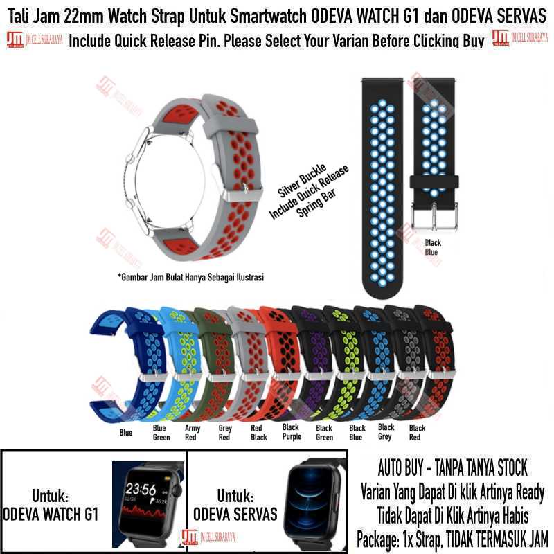 NSB Tali Jam 22mm Watch Strap Odeva Watch G1 / Servas - Rubber Sporty Silikon