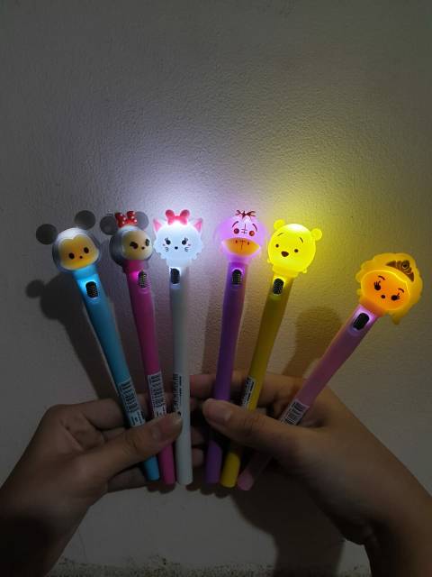 Pulpen coorton kartun network bisa nyala ada lampu led