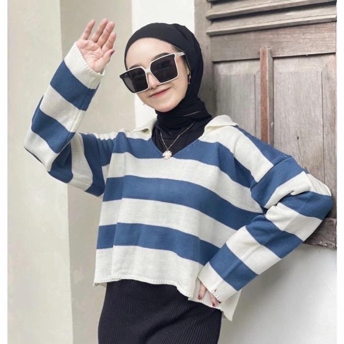 FUJI SWEATER  CROP  RAJUT