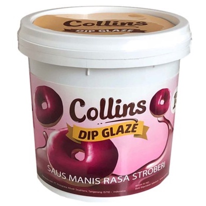 

Collins Dip Glaze Strawberry/Stroberi 1kg