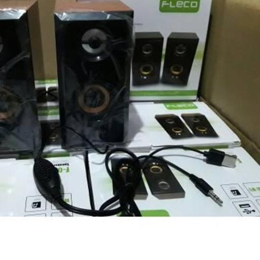 ♤ SPEAKER MINI FLECO F-017 - SPEAKER AKTIF KOMPUTER FLECO F017 Laptop ZS ℗