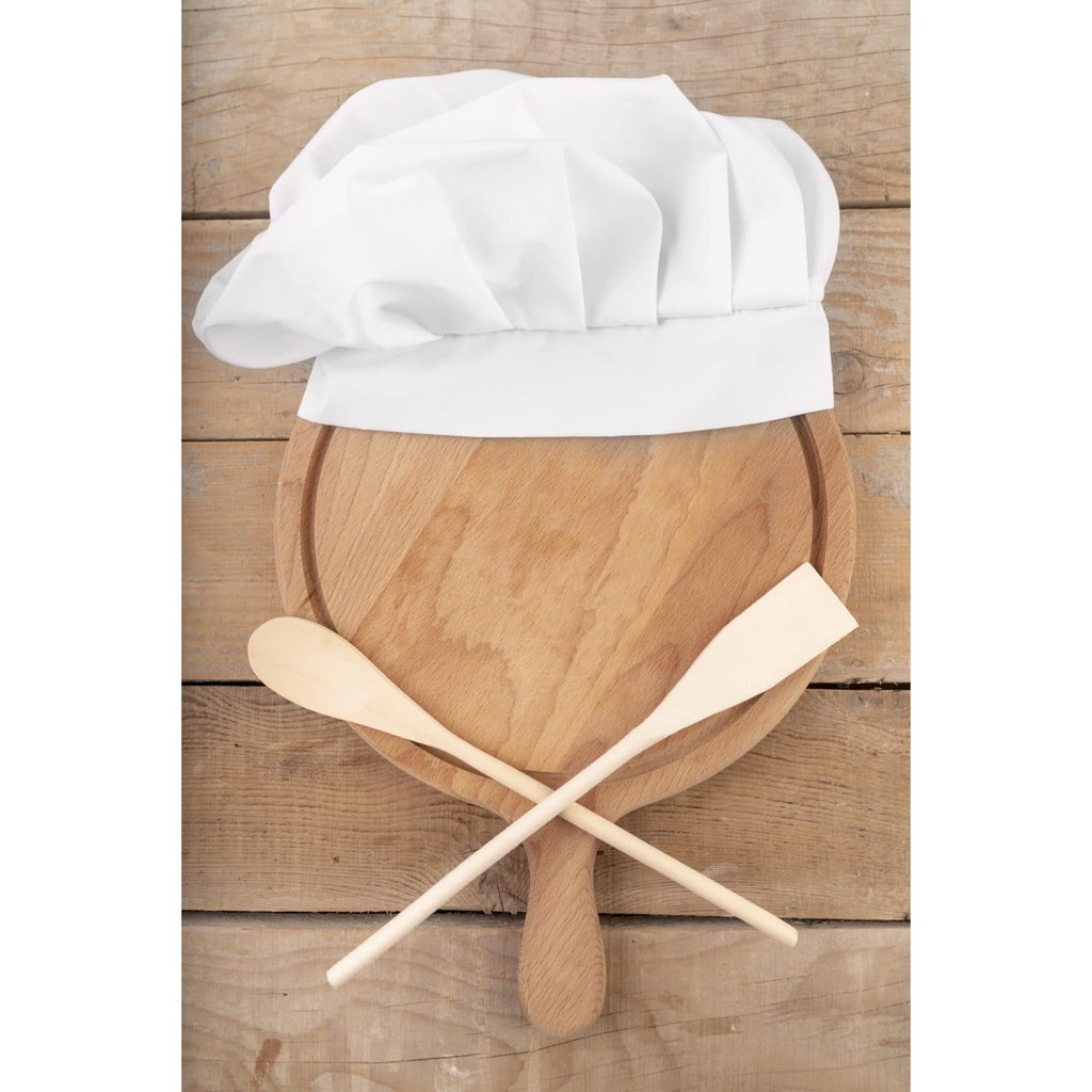 Topi chef Jamur/Chef Hat/Topi Koki Dewasa Full Cotton Putih