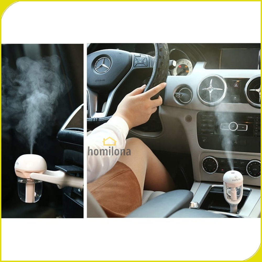 Car Vehicle Air Humidifier Mobil Aromatherapy Oil Diffuser 50ml - Nanum HUMI H57 - Blue