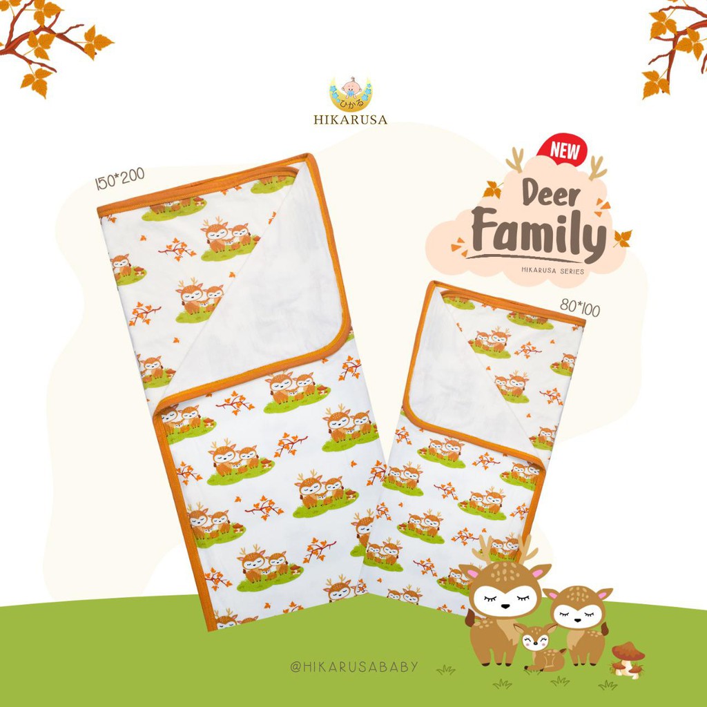 Madamorable HIKARU Blanket Selimut bayi HIKARUsa double layer