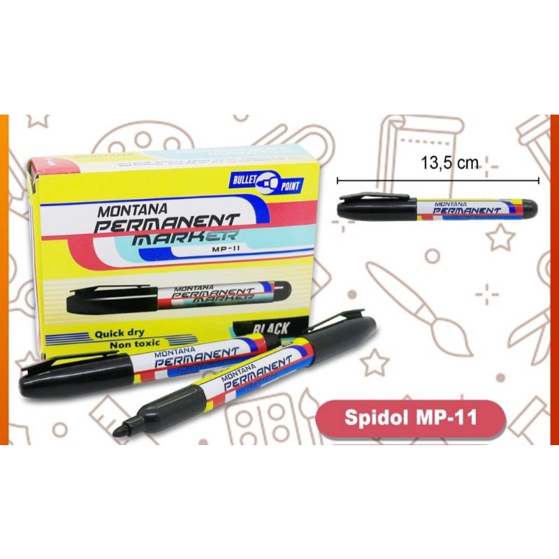 

spidol hitam permanent