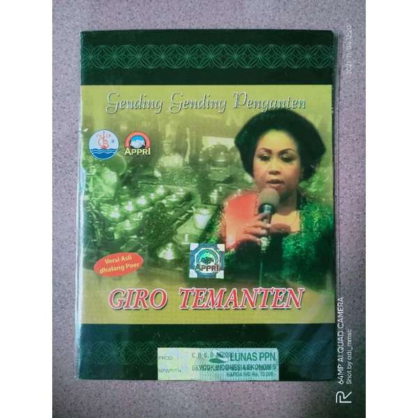VCD original Gending Rahayu wilujeng Temanten giro Temanten jawa