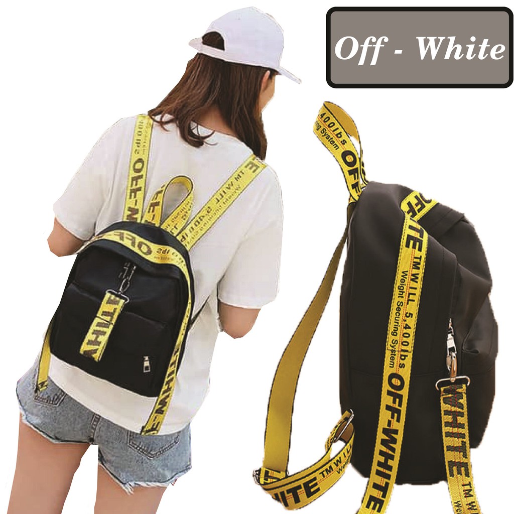 Bagpack Tas Ransel Wanita Off White / Korean Woman Bagpack Original