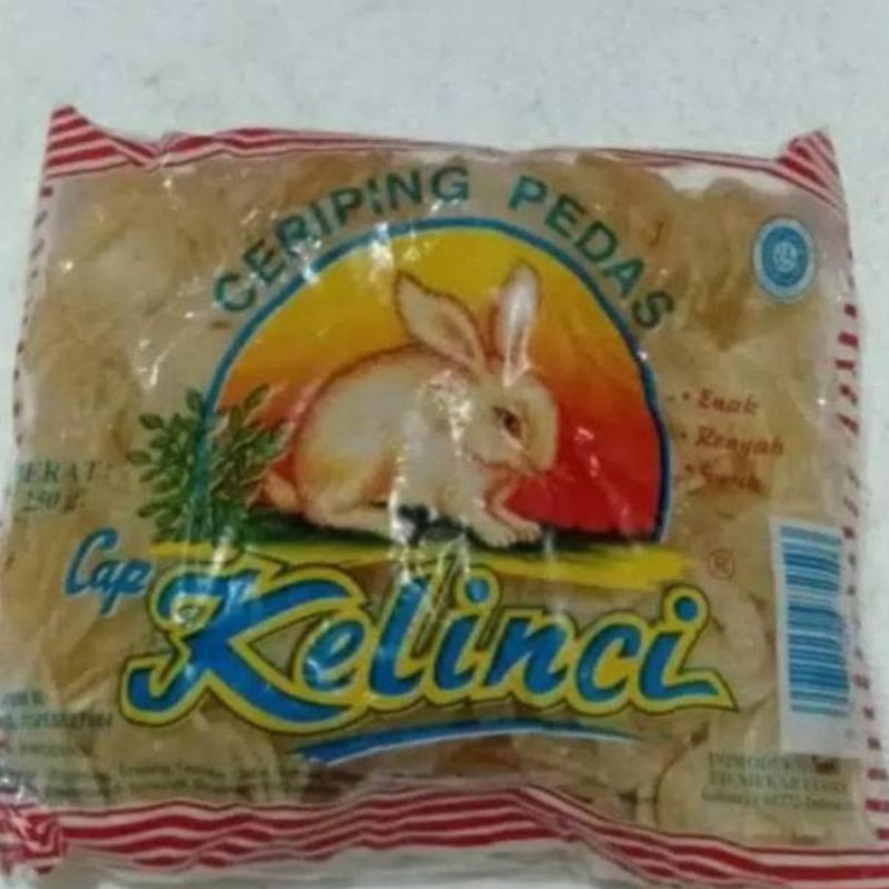 Krupuk Kelinci ceriping pedas 250gr