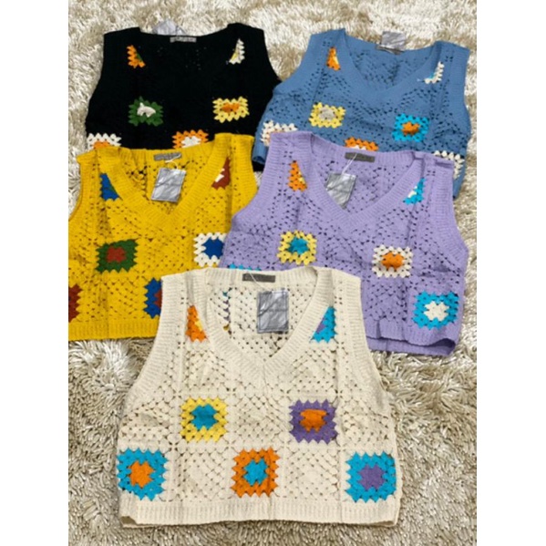 Rompi Kerah V vivorie/Rompi V rajut vivorie/vest Vivorie/Rompi Stradivarius vivorie