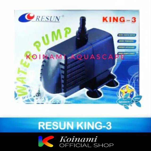 RESUN KING-3 / pompa celup kolam ikan koi / aquarium aqua scape / filter / air / 2400 liter