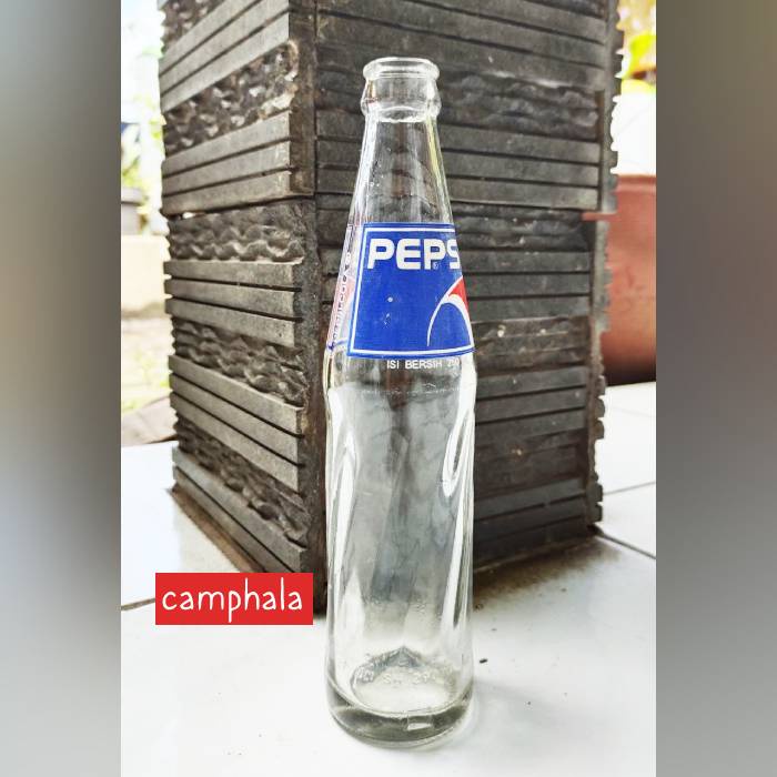 Botol Pepsi Lama (Jadul) / Botol Kaca Minuman Pepsi Unik Jaman Dulu / Botol Pepsi Kaca 250ml
