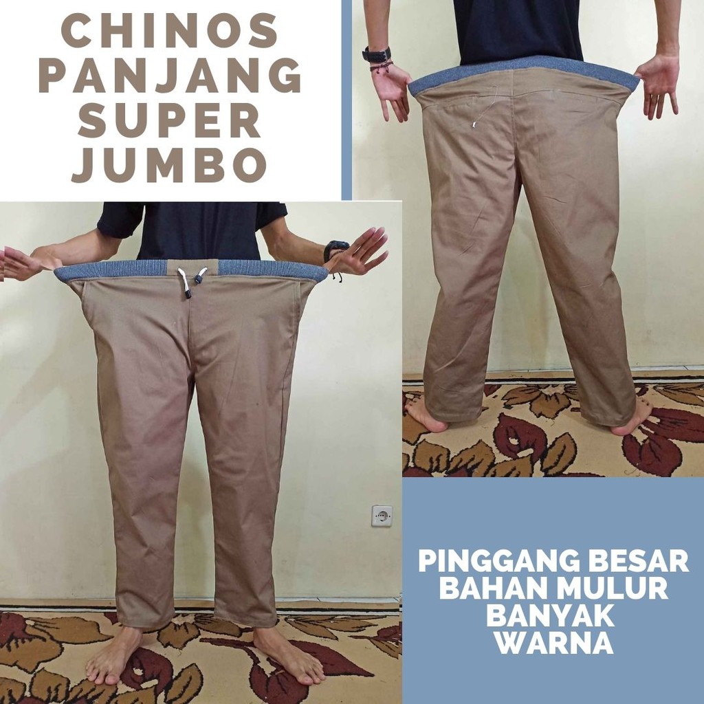 Celana Chinos Panjang Dewasa Ukuran Jumbo