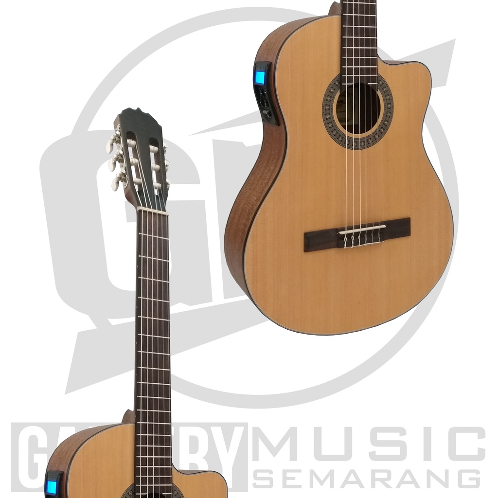 ORIGINAL!!! Gitar Klasik Elektrik Import Merk Cowboy CGC-100 NA CGC 100NS Equalizer Tuner LC Prener-2