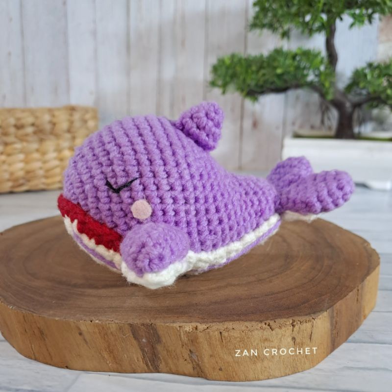 Boneka Rajut BTS Paus Whale
