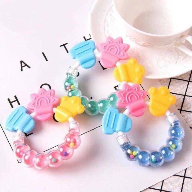 Teether Bayi Kerincingan Bulat / Gigitan Bayi Rattle Mainan Gigitan Bayi Murah Harga Grosir