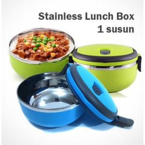 Rantang Susun 1 Stainless Lunch Box One Layer Kotak Makan