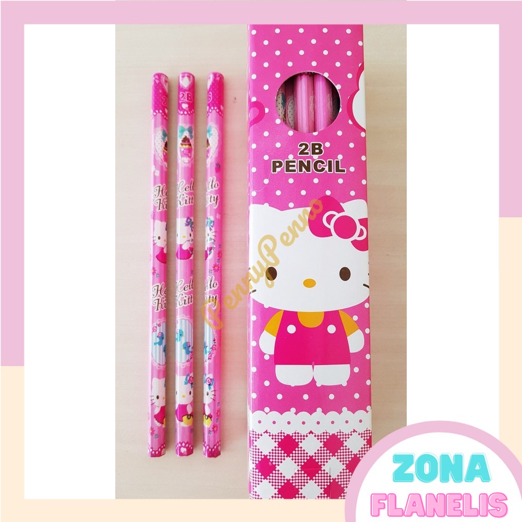 

BESTSELLER COD Pensil 2B Model Hello Kitty 1 Pack isi 36 TERLARIS