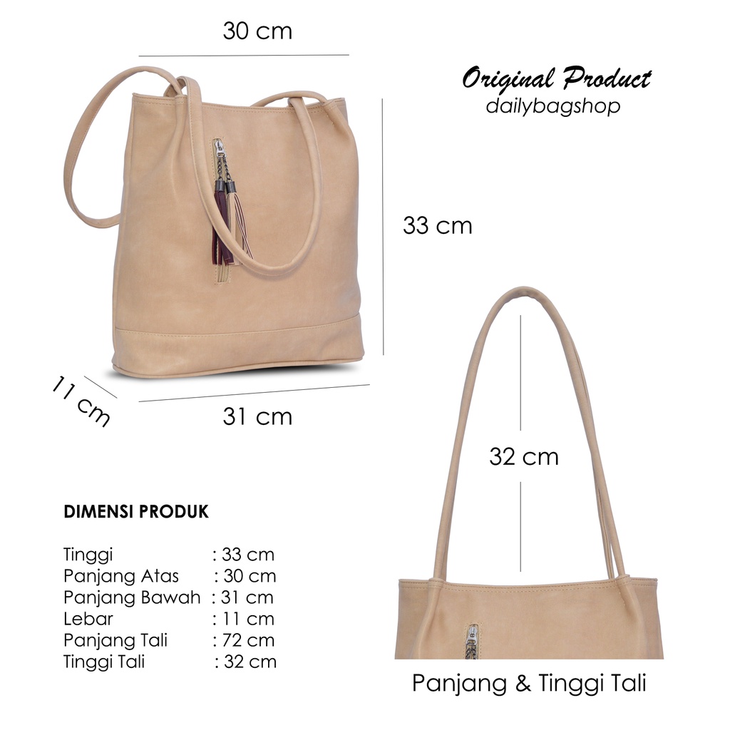 Tas Tote Wanita Remaja Terbaru Tote Bag Ootd Daily Devana Resleting Glossy Elegan Untuk Ke Kantor Bekerja Kuliah Ukuran Besar