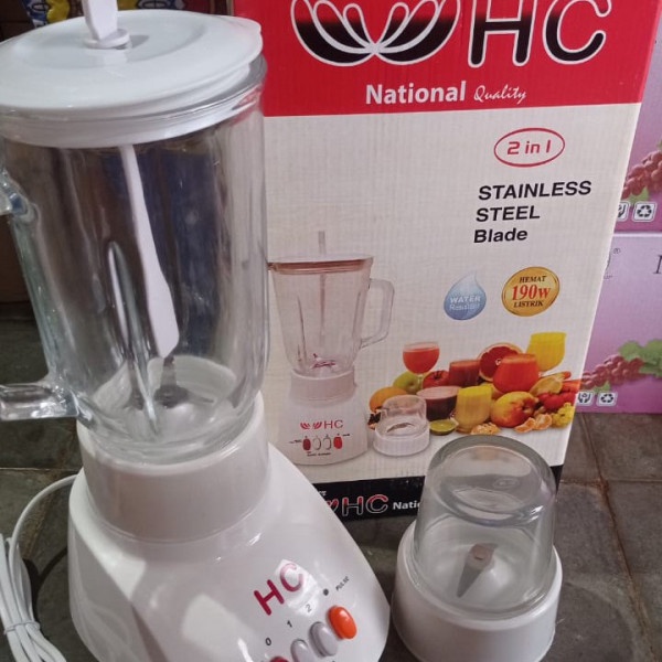 PAKET BLENDER HC NATIONAL BL-T8 DENGAN 6 MATA PISAU YANG SANGAT TAJAM SUARA TIDAK BERISIK  ORI