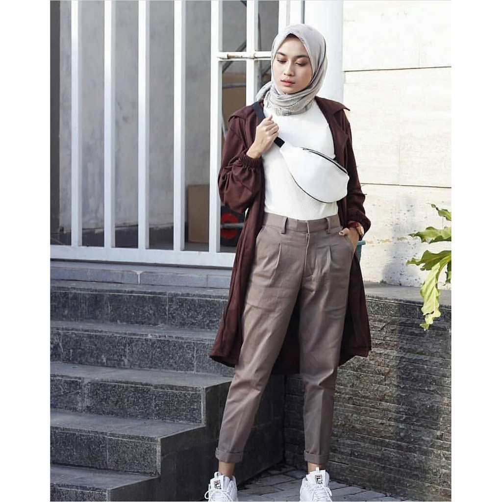 CELANA WANITA BAGGY PANTS PREMIUM AMERICAN DRILL CELANA PANJANG WANITA