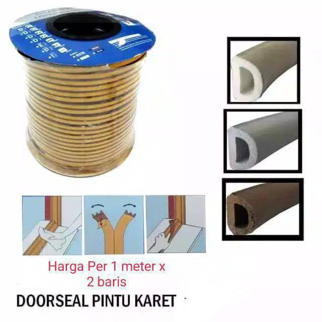 Door Seal Karet Pintu ,List Peredam Kedap Suara Pintu  Almunium dan Kayu