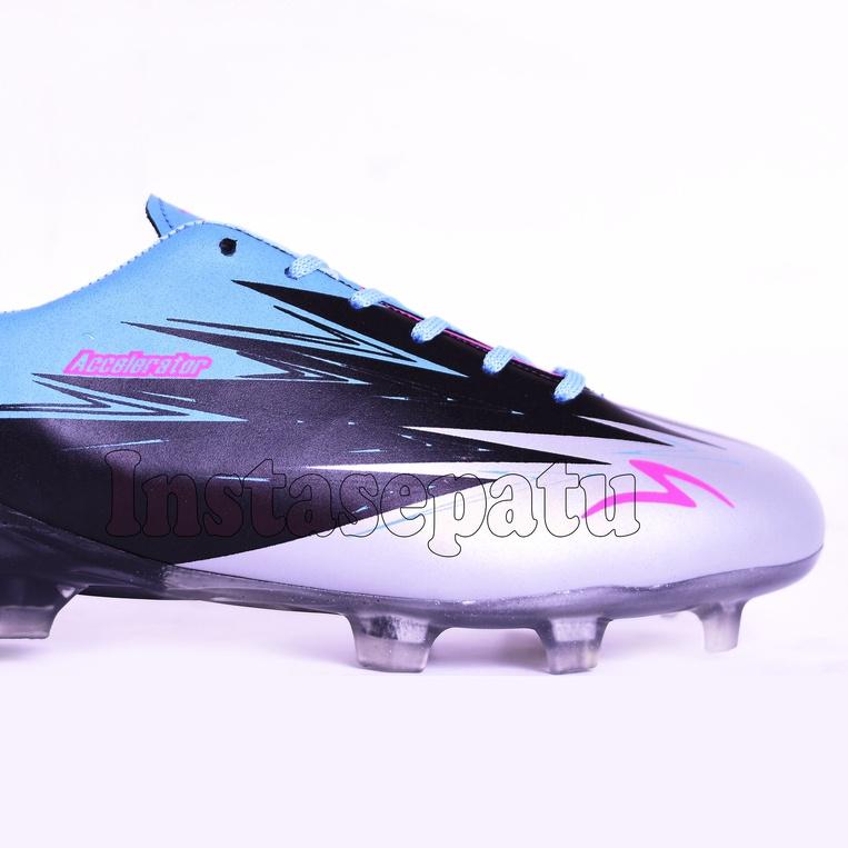 Sepatu Bola Sol Bening Specs Accelerator Lightspeed 3 In-White/Tulip Blue/Emperor Red