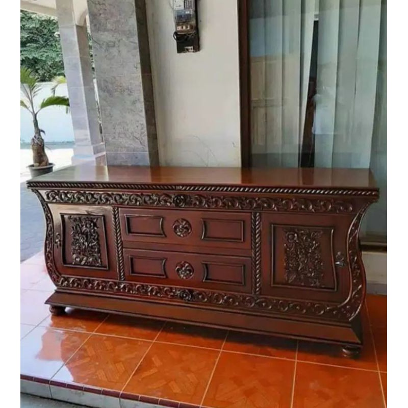 BUFET BIOLA BUFET TV BIOLA MEJA TV KAYU JATI JEPARA