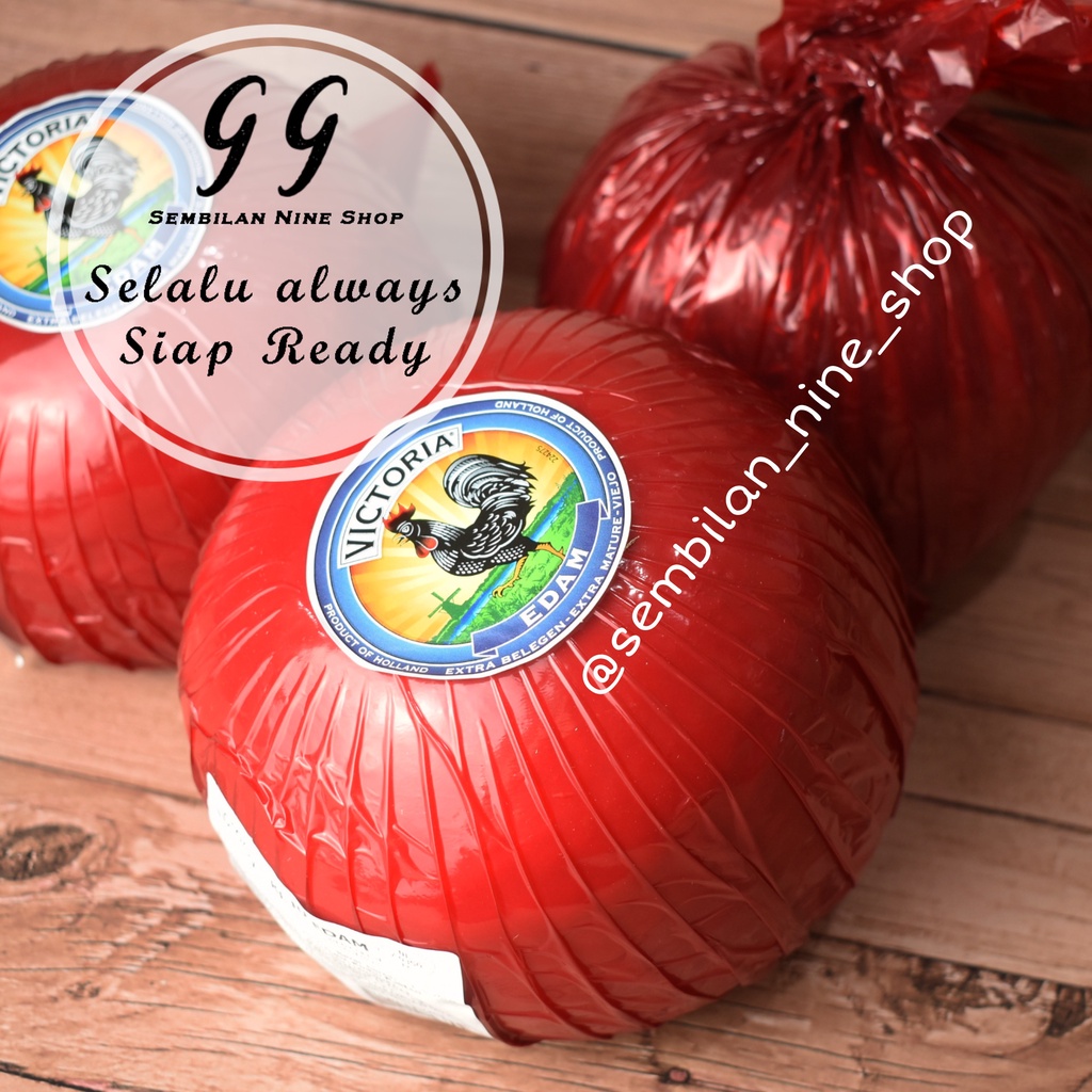 

VICTORIA Edam Cheese Ayam HITAM Holland Keju Bola sekitar 1.6 KG