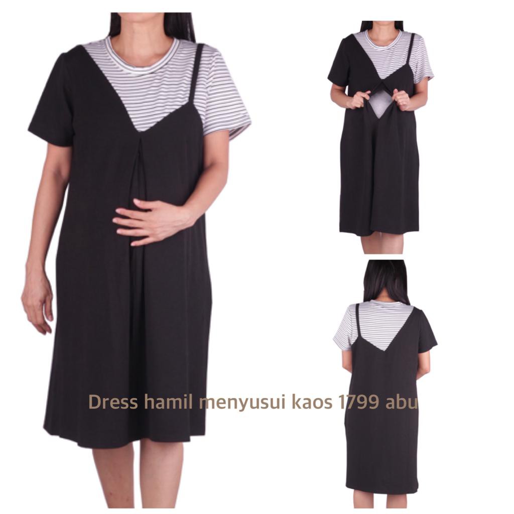 Baju hamil Dress hamil menyusui 1719 kaos