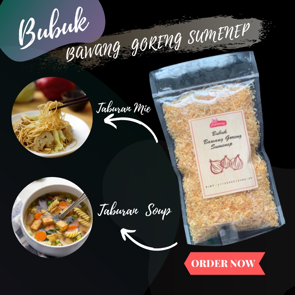 

MAKWANG BUBUK BAWANG GORENG SUMENEP PREMIUM ASLI TANPA TEPUNG UNTUK TABURAN MAKANAN BUMBU DAPUR8