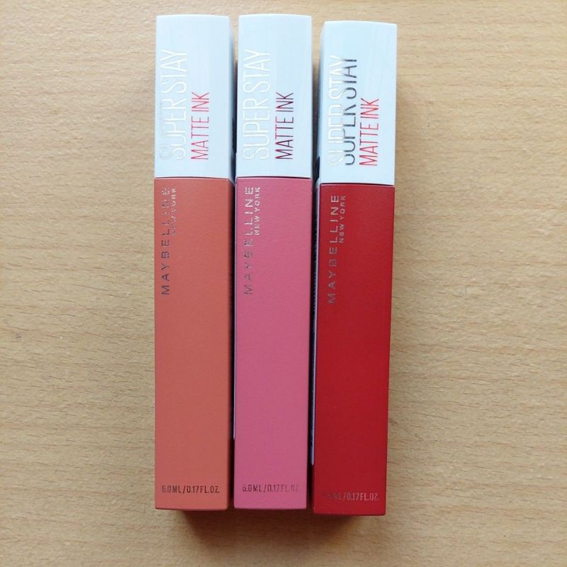 (Preloved) MAYBELLINE Superstay Matte Ink 365 Enthusiast / 380 Enchanter / 295 Dauntless Blushed Rog