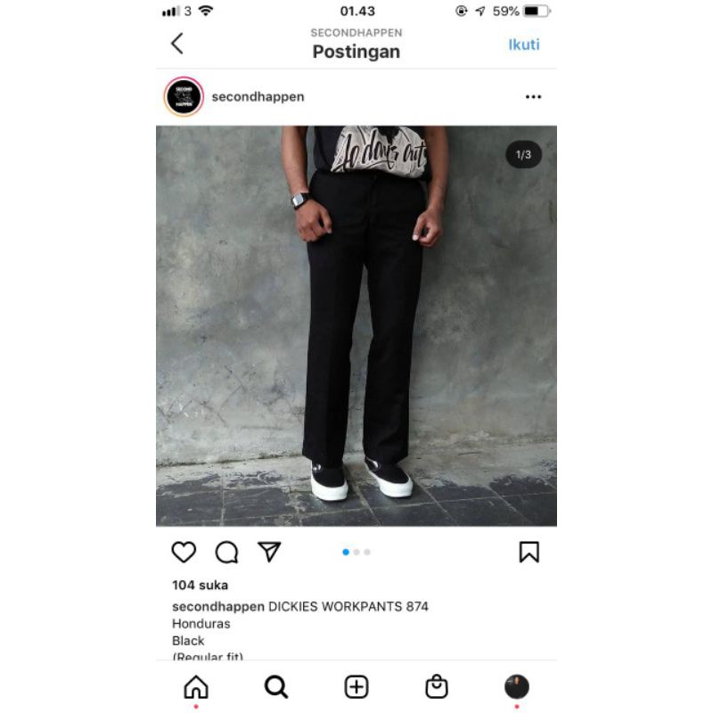 DICKIES WORKPANTS 874Honduras
Black