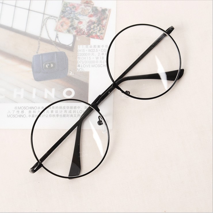 Kacamata Bulat Kaca mata Oval Korean Style Import / Retro Vintage Metal Frame Eyeglasses / Kacamata Boboho TS-10