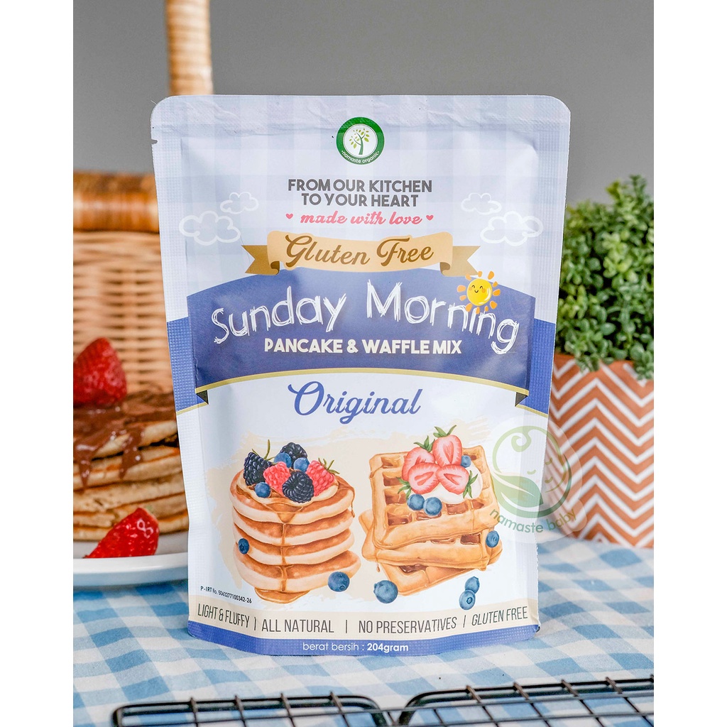 

GLUTEN FREE SUNDAY MORNING PANCAKE AND WAFFLE MIX - ORIGINAL 204GR
