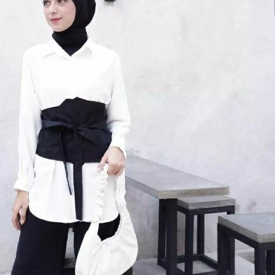 YURI OBI BELT - IKAT PINGGANG WANITA OBI KAIN HITAM