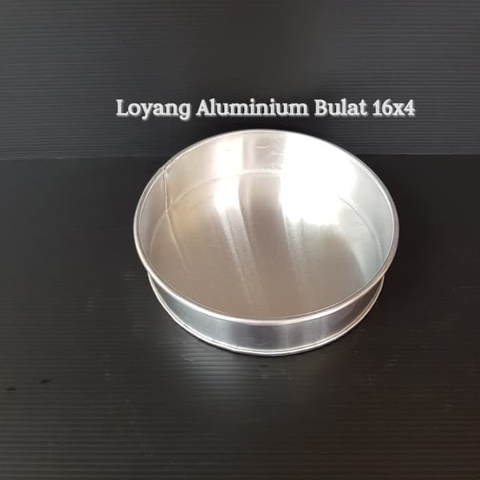 LOYANG BULAT ALUMUNIUM UK 16 CM LY16X4 CETAKAN LOYANG KUE BULAT ck869