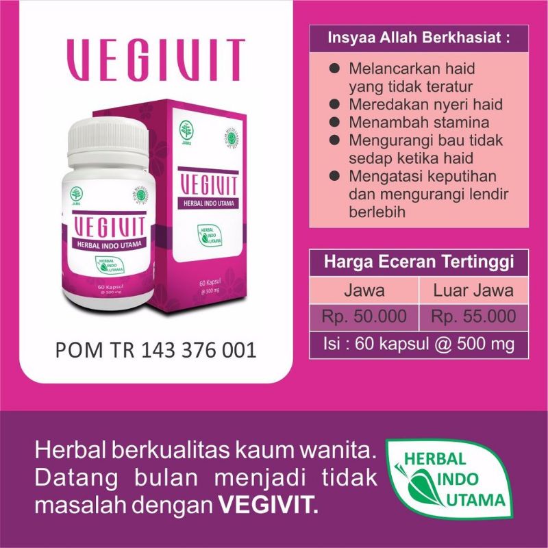 

VEGIVIT - Herbal Nyeri Haid