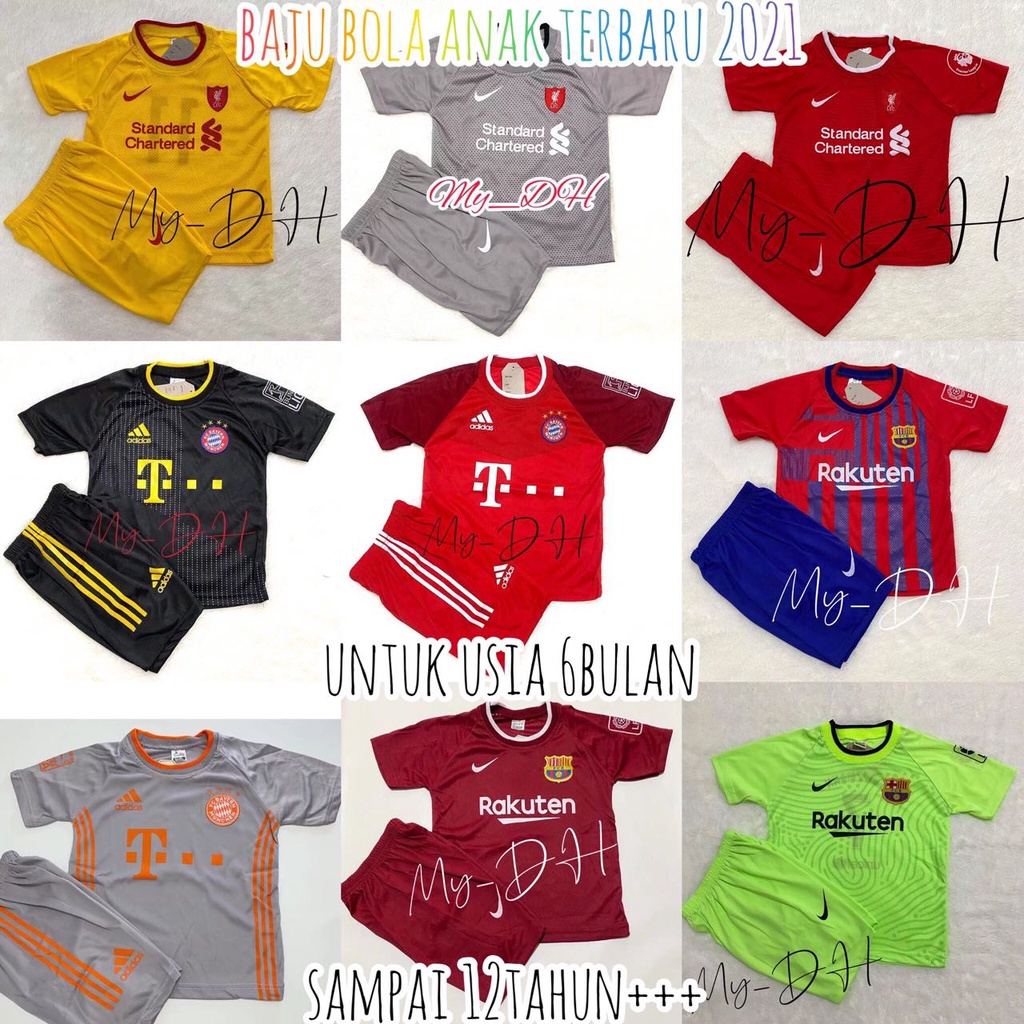 COD / SETELAN BAJU BOLA TERBARU 2021 / BAJU BOLA ANAK TERMURAH / SET BAJU BOLA LAKI LAKI / BAJU FUTS
