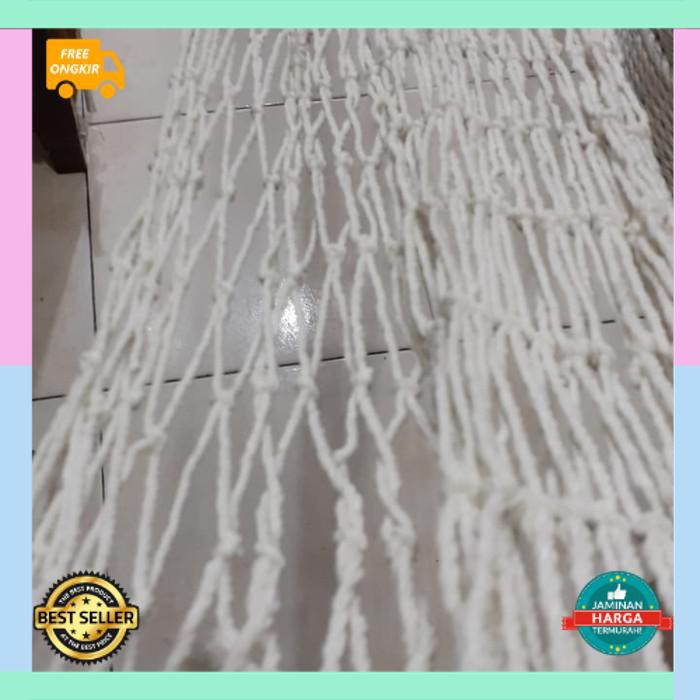 COD Premium jaring hammock ayunan/ jaring ayunan /jaring nion - Putih, 5cm Best Quality