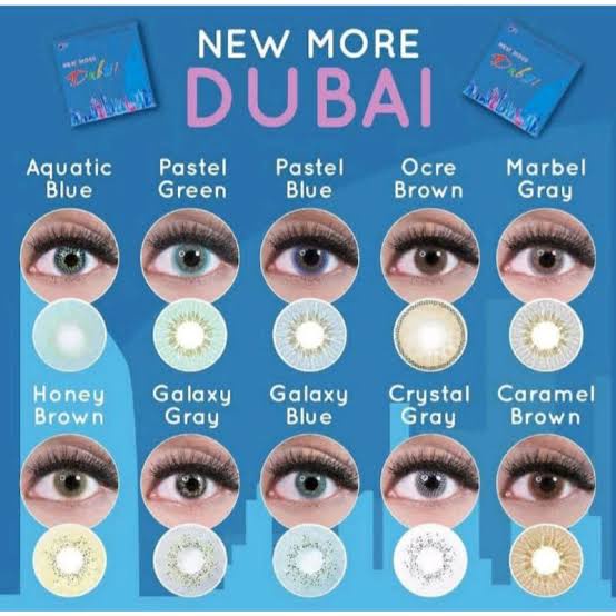 Softlens New More Dubai dia 14.5mm normal dan minus