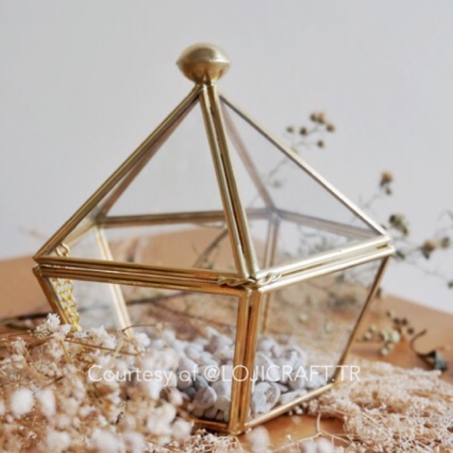 Queen Terrarium Kotak  Kaca  Wedding Seserahan Gift 