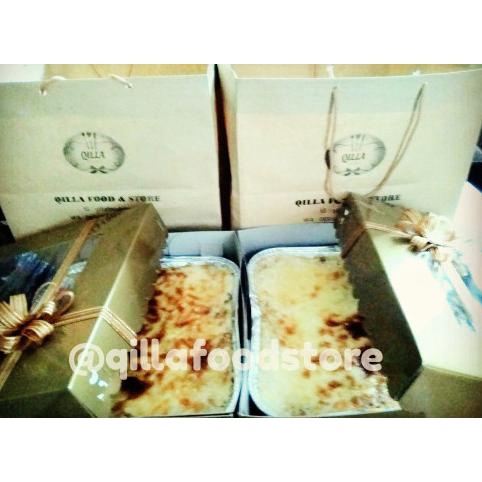 

Beef lasagna cheese melted (family size : 20 x 20 cm) ---Termurah---