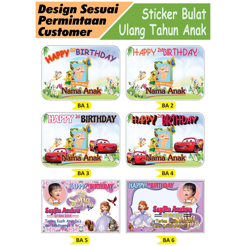 

Cetak Stiker Ulang Tahun / Print Sticker Chromo