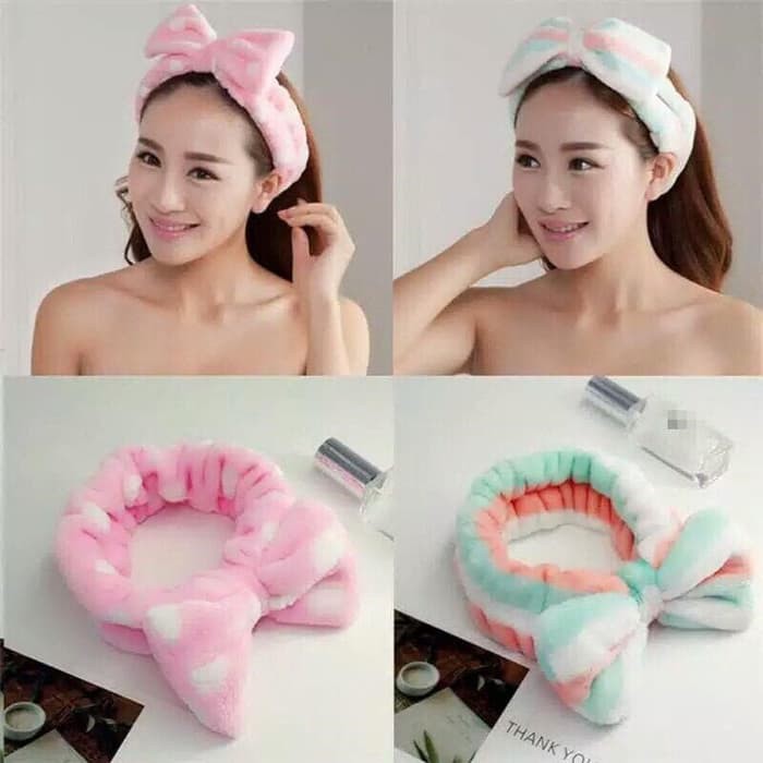 BANDANA BANDO RAMBUT HEADBAND KOREA PITA BESAR UNTUK CUCI MUKA MAKEUP FASHION