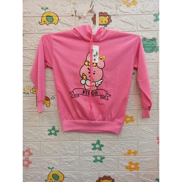 Sweater anak cewek perempuan virgo usia 2-6 tahun