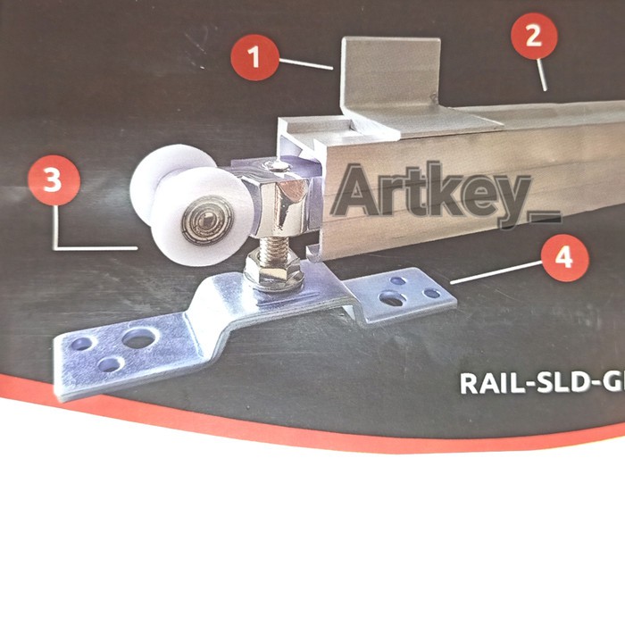 [BISA COD] Rel Pintu Sliding/Geser Aluminium Panjang 210 Cm (J4) MURAH